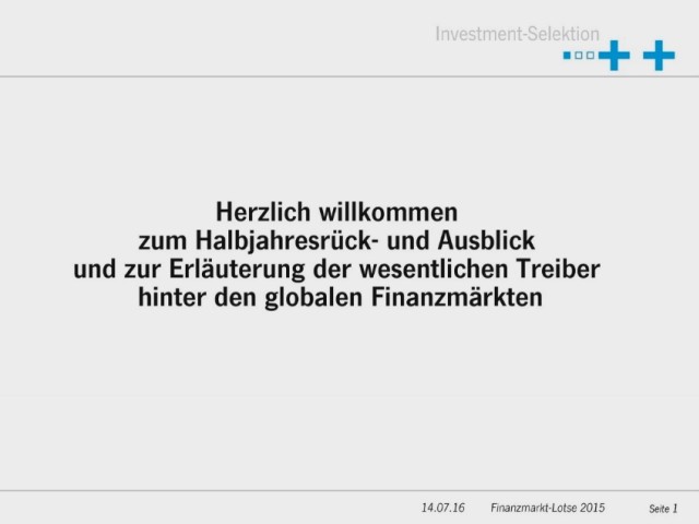 Video | Finanzmarktlotse - Rück- und Ausblick 2016