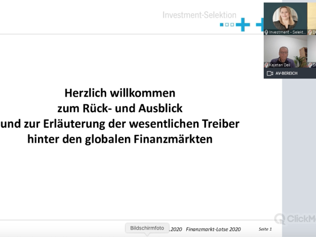 Video | Quartals-Marktupdate Q4 2020: Wesentlichen Werttreiber und Ausblick auf die Finanzmärkte.